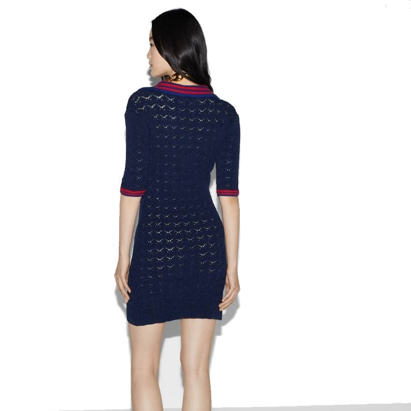 GUCCI knotted Polo style Dress