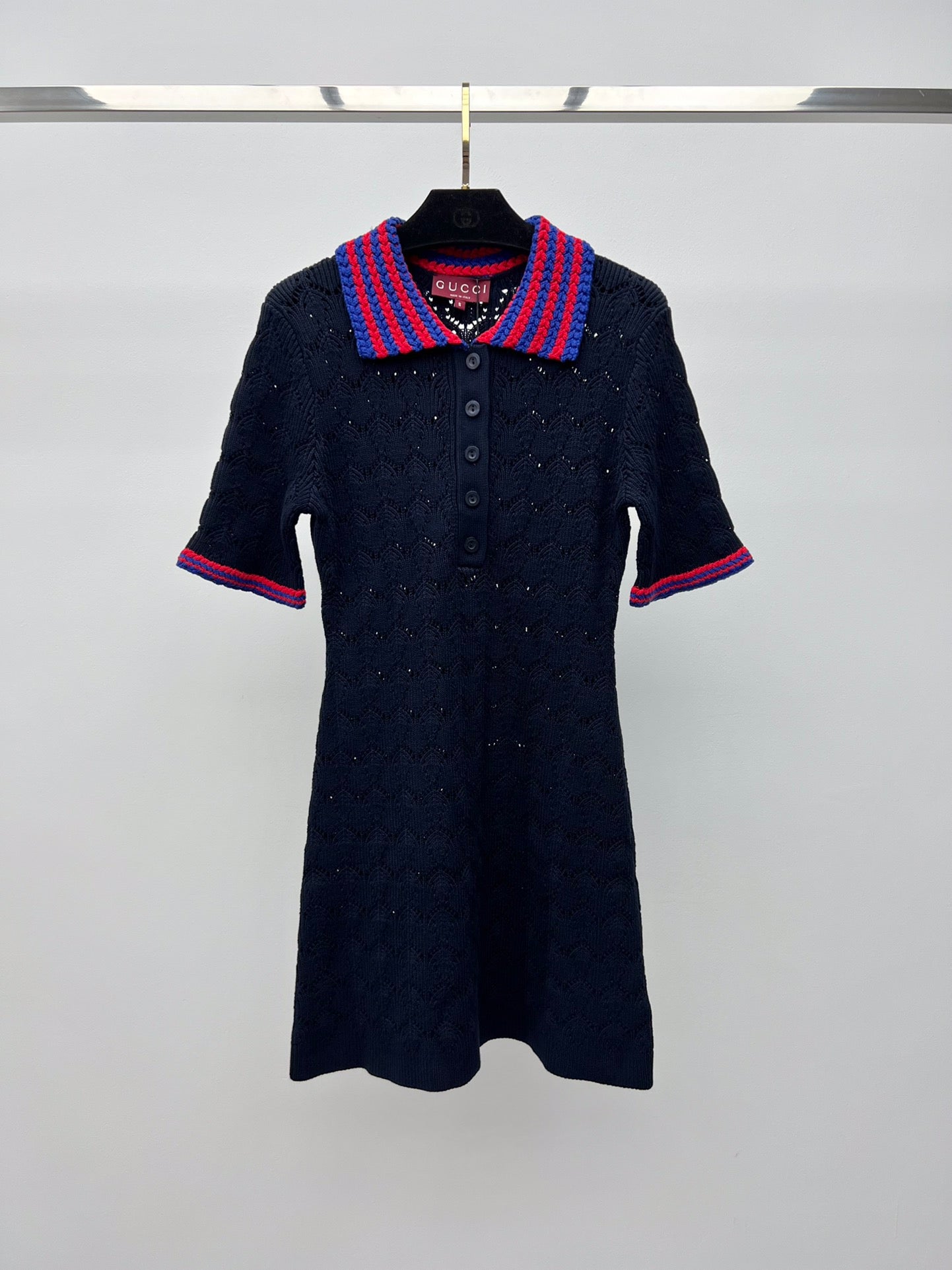 GUCCI knotted Polo style Dress