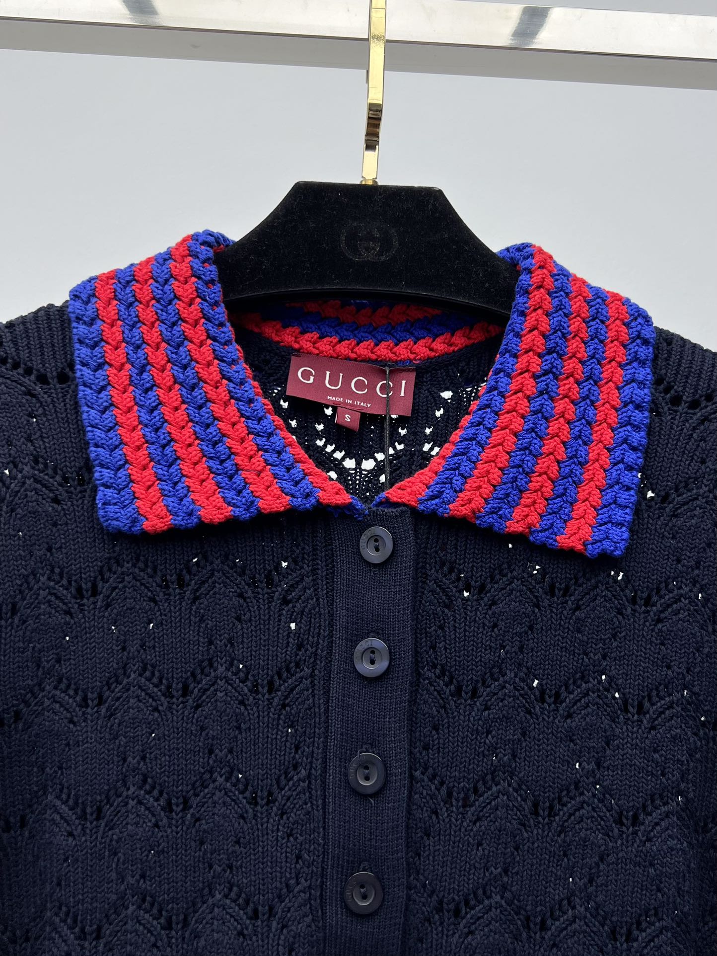 GUCCI knotted Polo style Dress