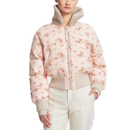 LU Floral Print Puffer Jacket