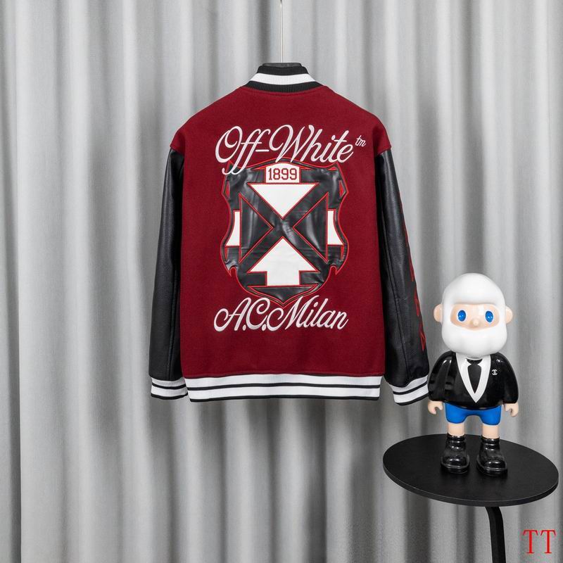 OFF WITE Varsity Baseball Jacket Man