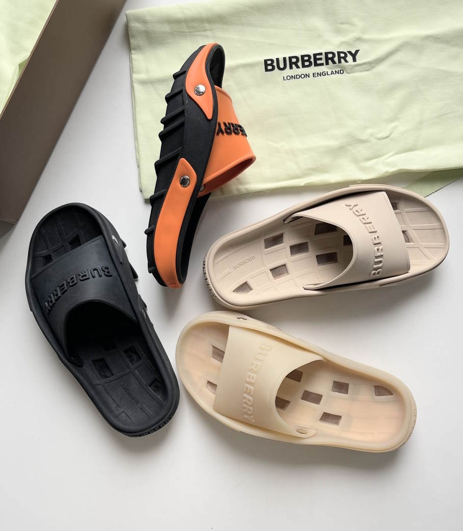 BURBBER rubber Slippers 4 Color's