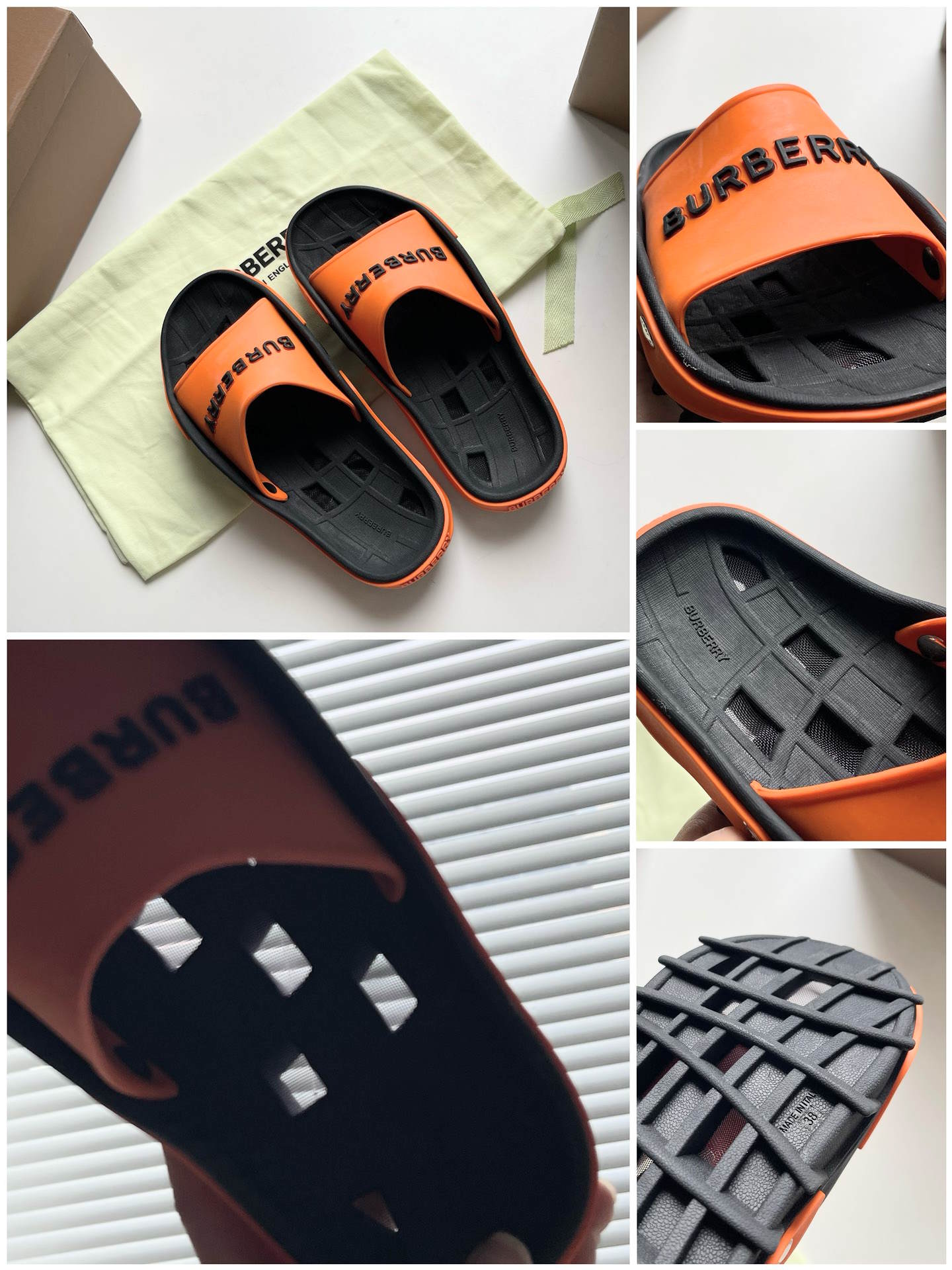 BURBBER rubber Slippers 4 Color's