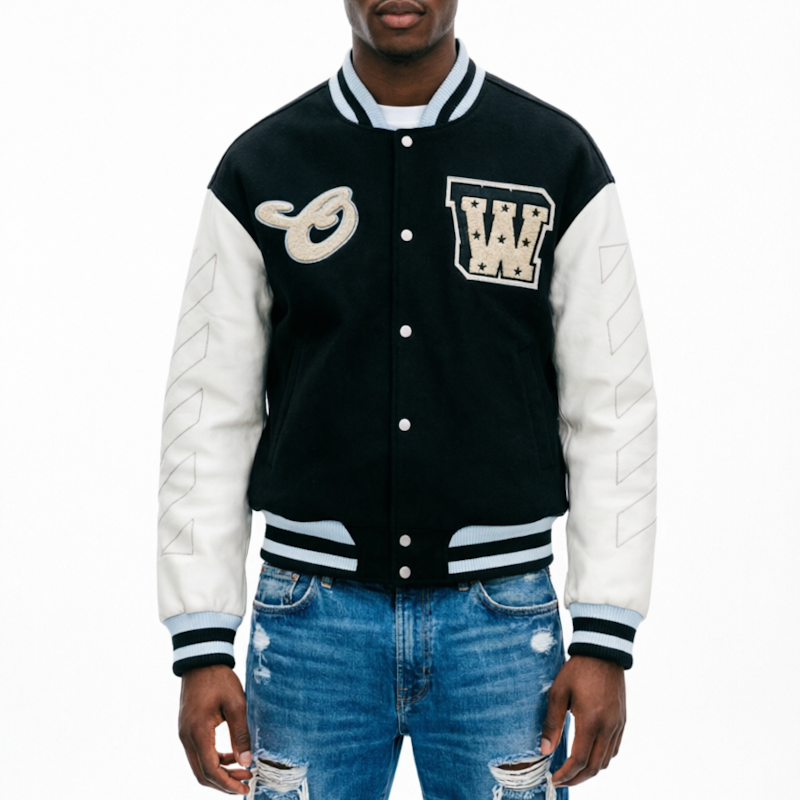 OFF WITE  Varsity Baseball Jacket Man 2 Color's