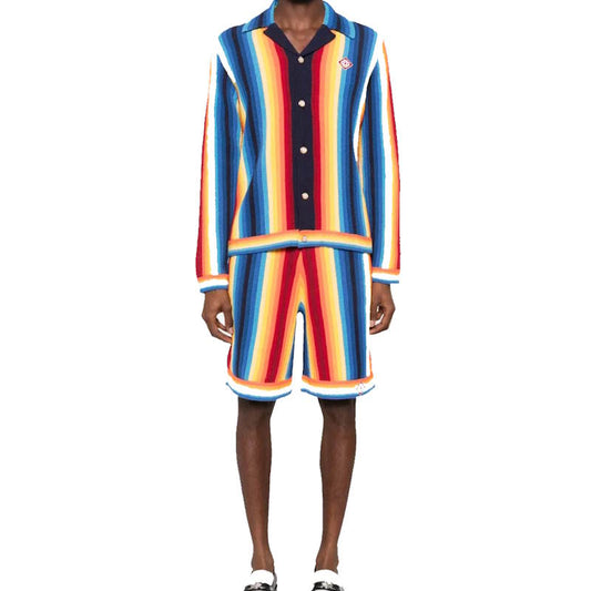 CASA BLANC gradient towelling Jacket Set Man