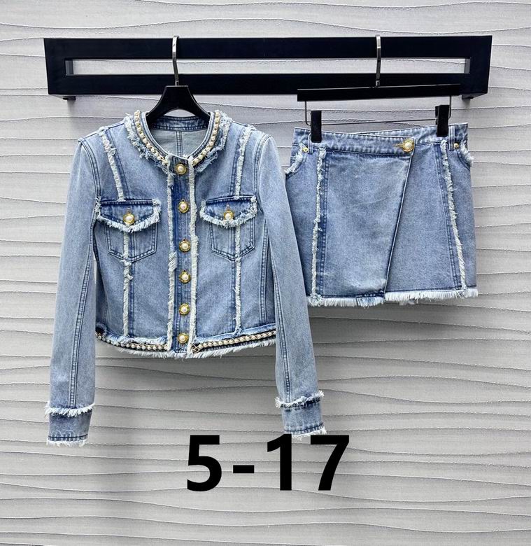 BALM Denim & Pearl Jacket  Set Limited
