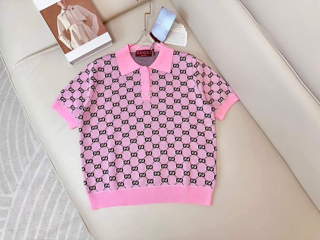 GU  T-shirt Polo Woman pink