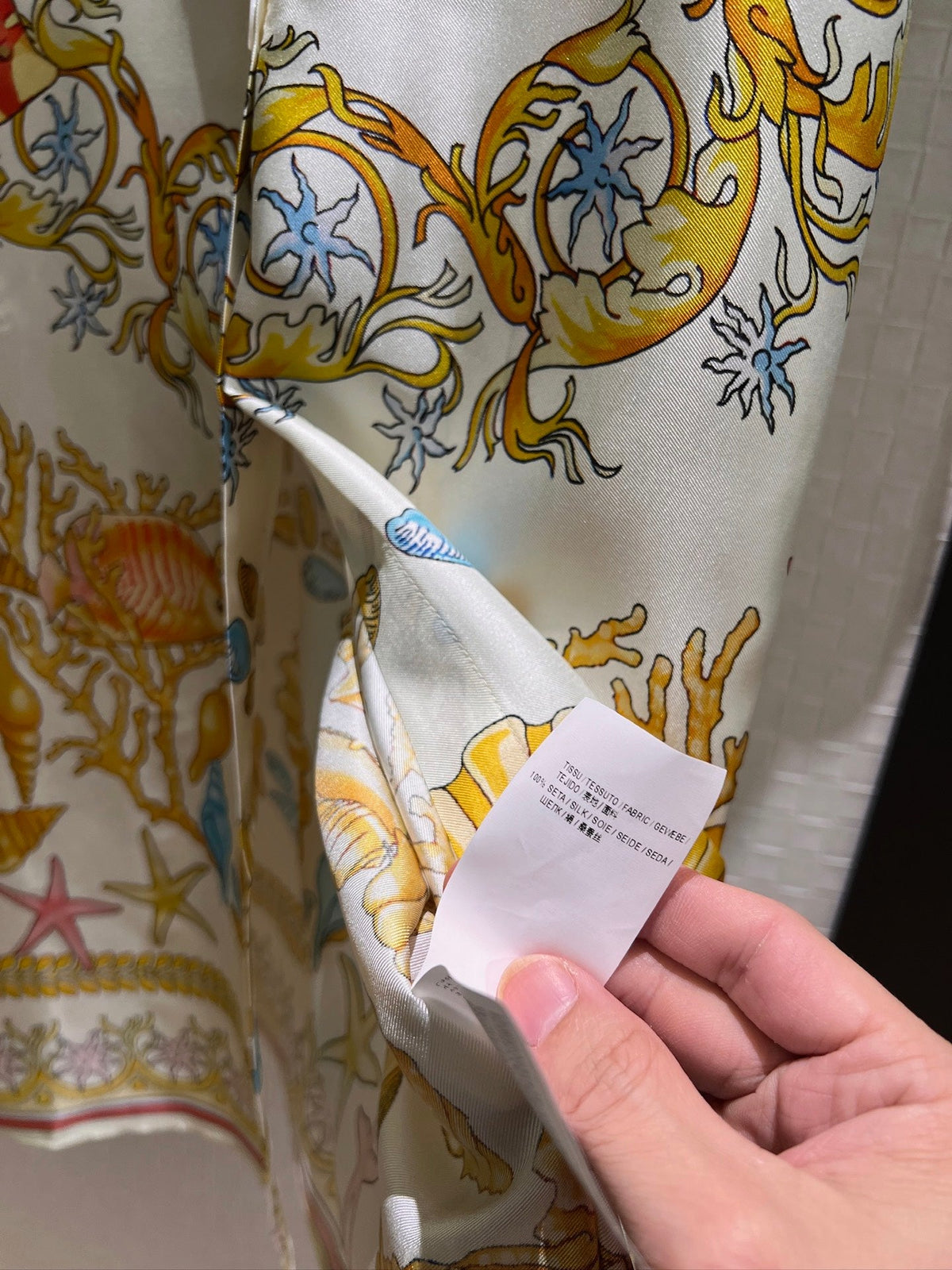 VRC Barocco cotton and silk beach dress