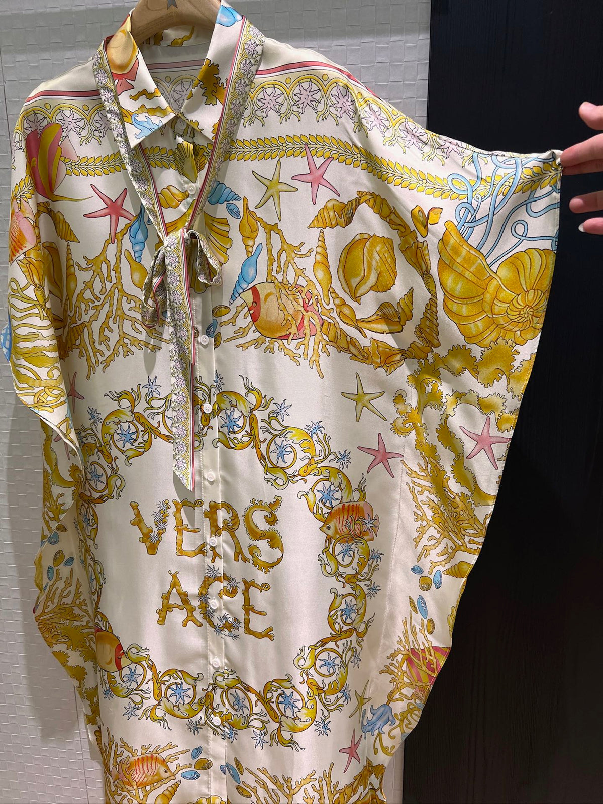 VRC Barocco cotton and silk beach dress
