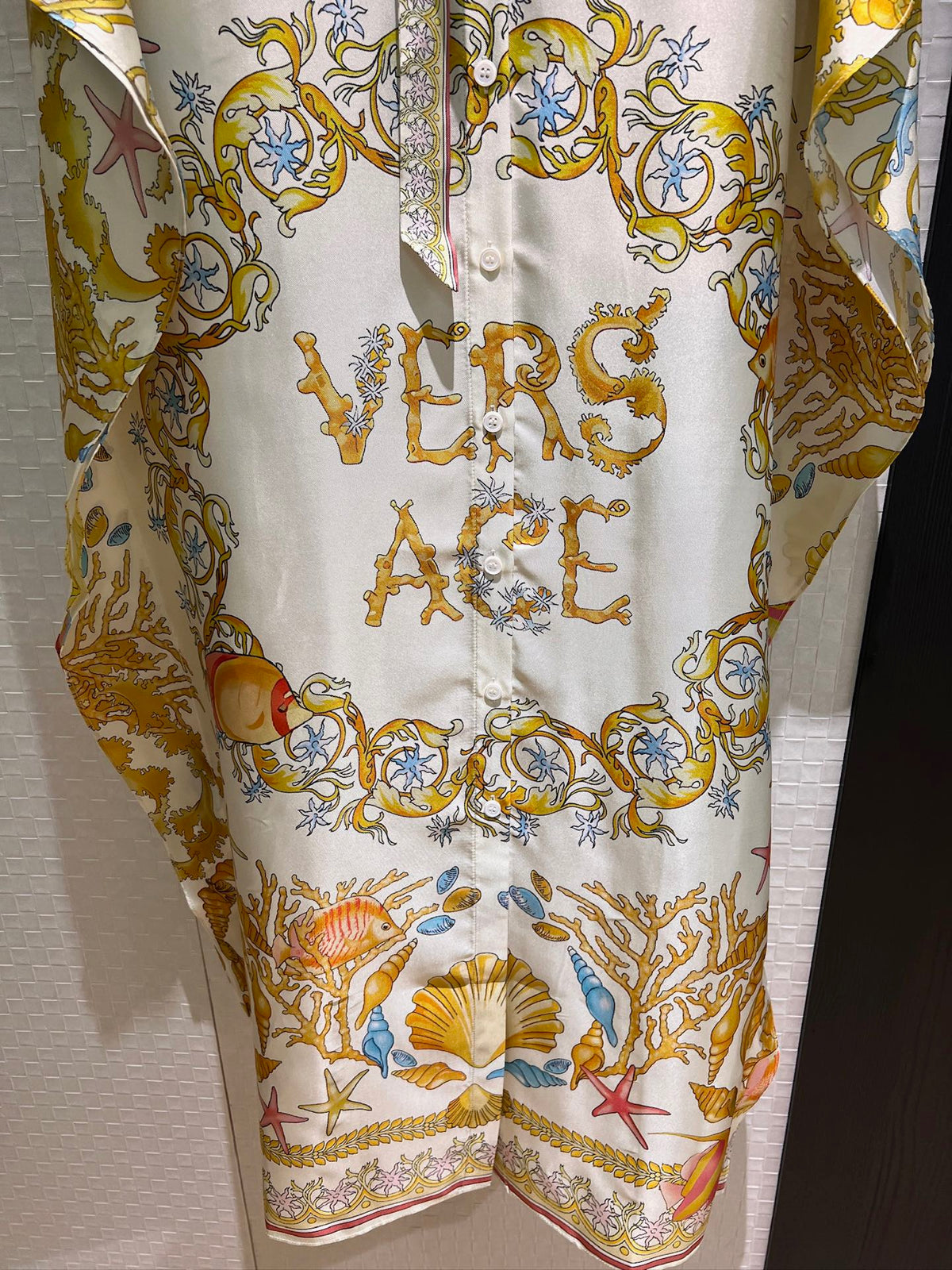 VRC Barocco cotton and silk beach dress