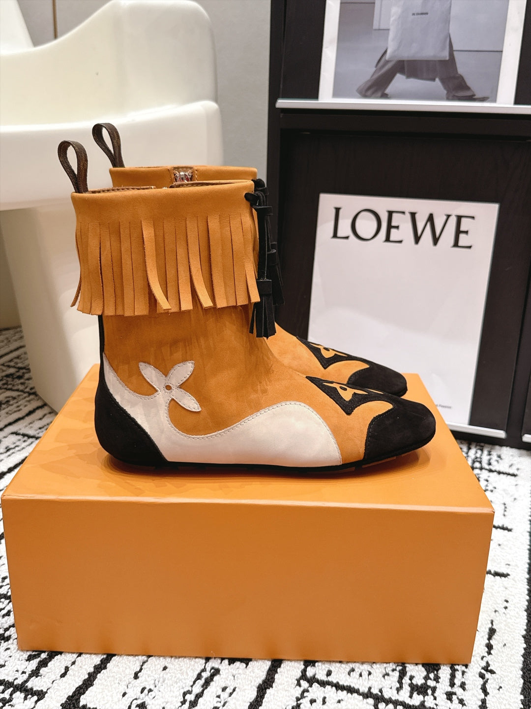 LU Boots Woman  flat Low 2 Colo's