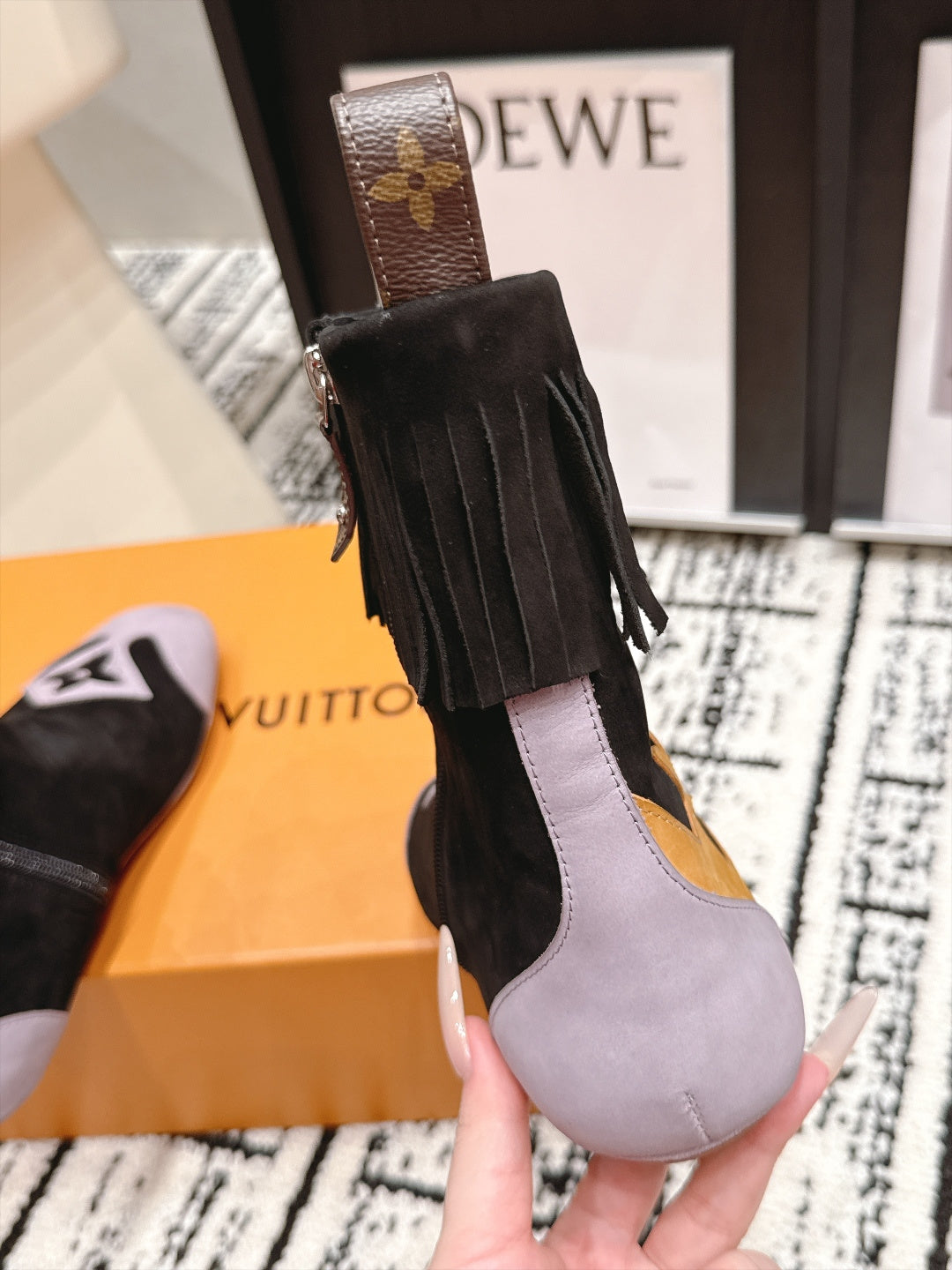 LU Boots Woman  flat Low 2 Colo's