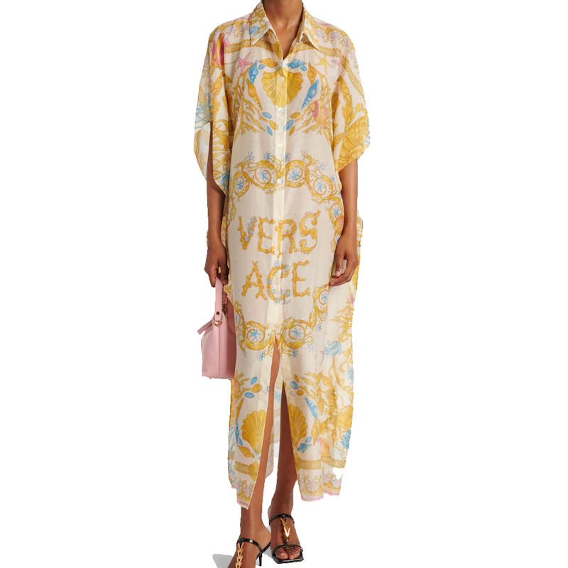 VRC Barocco cotton and silk beach dress