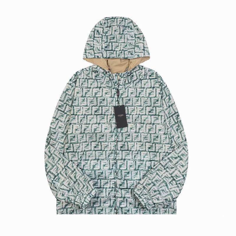 FEN Jacket Windbreak Monogram Hooded 2 Side