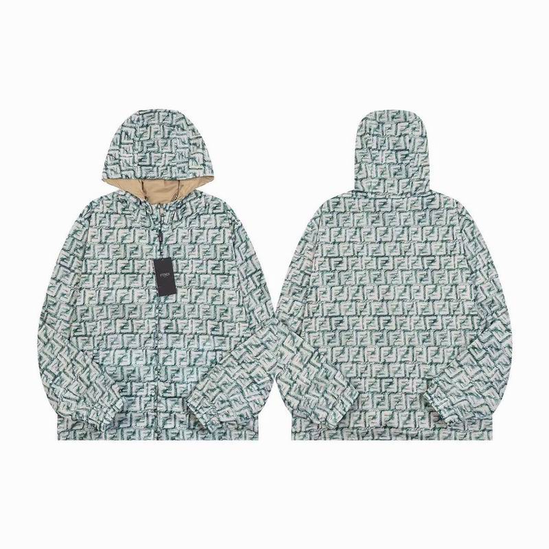 FEN Jacket Windbreak Monogram Hooded 2 Side