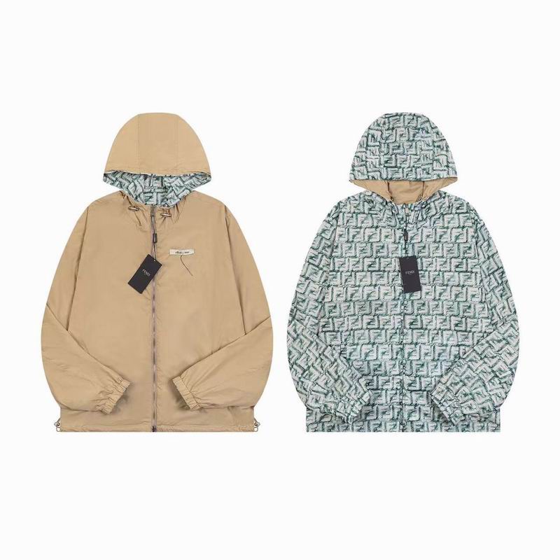 FEN Jacket Windbreak Monogram Hooded 2 Side