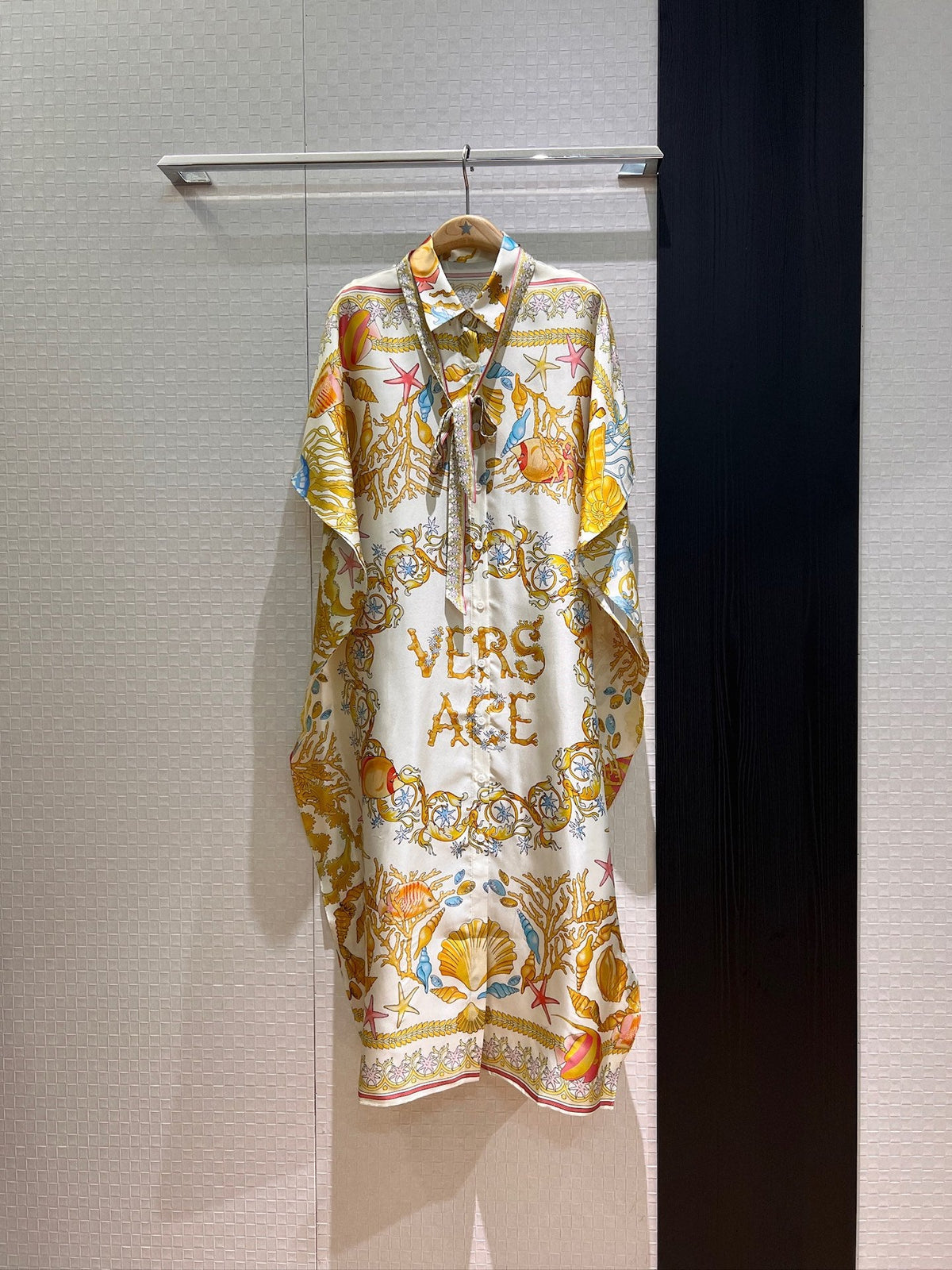 VRC Barocco cotton and silk beach dress