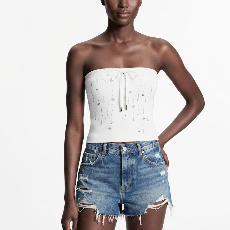 LU Woman T- Shirt sweater strapless  3 Color's