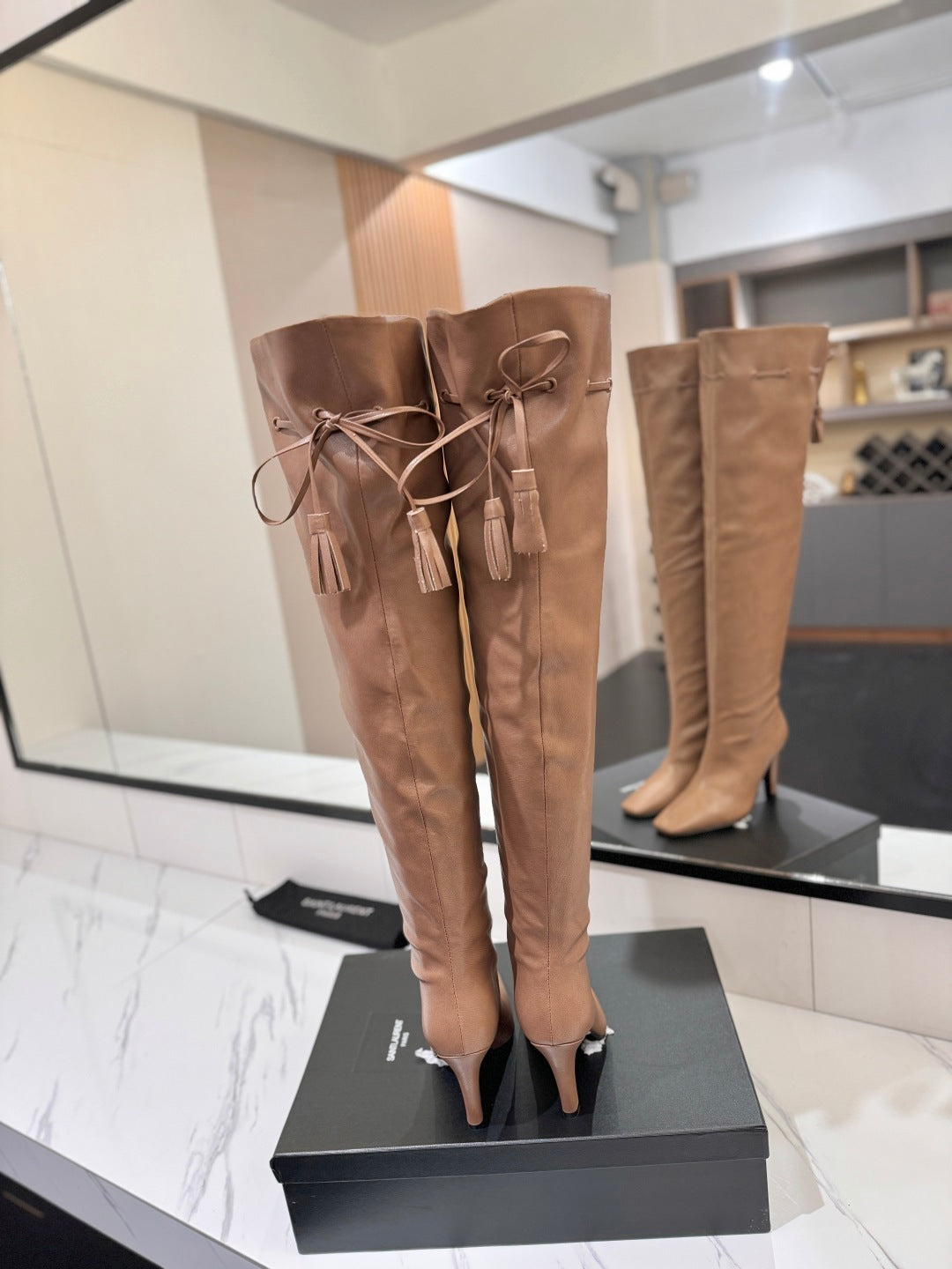 Y L  Woman Boots  High Over Knee 2 Color's
