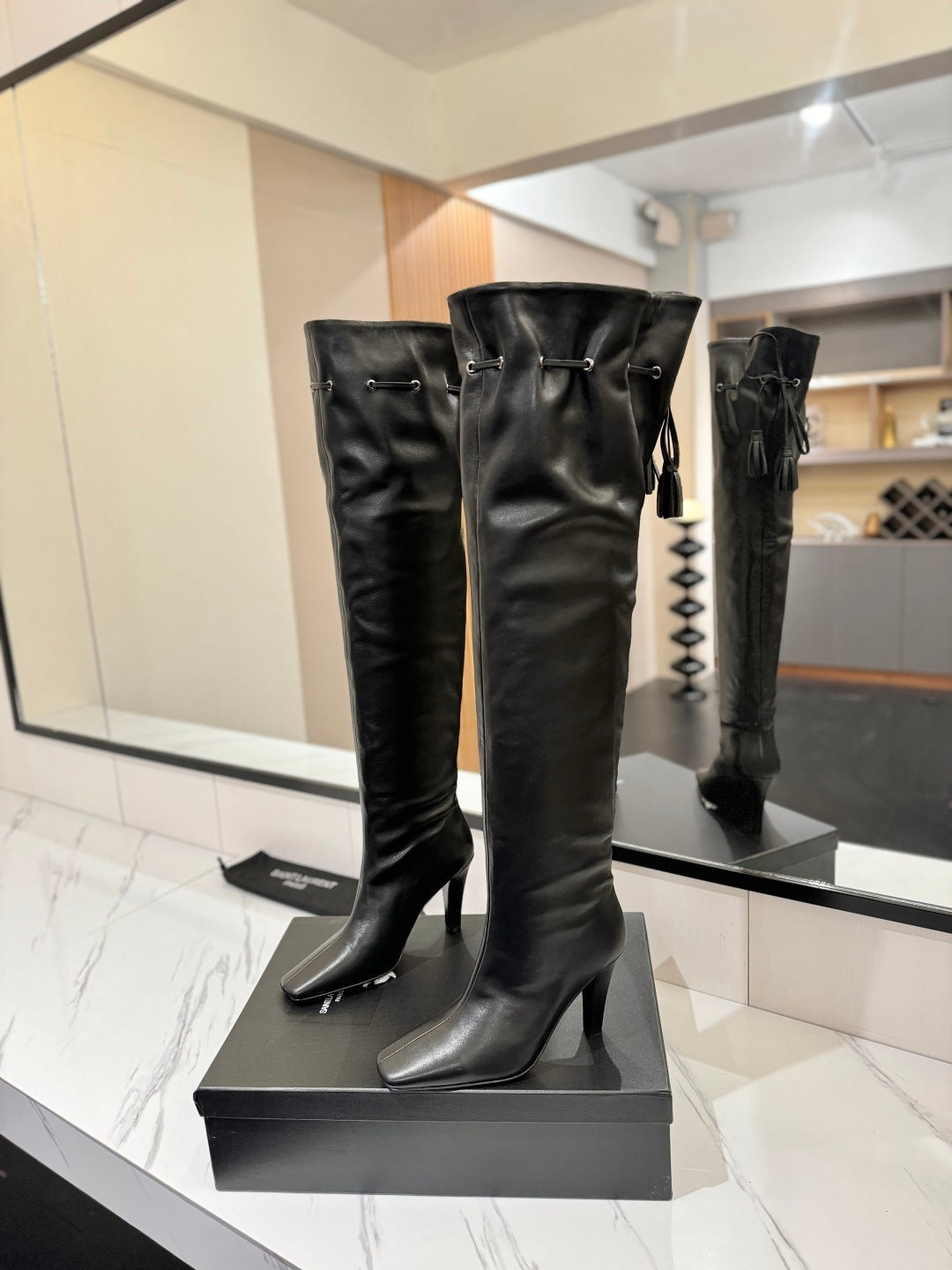 Y L  Woman Boots  High Over Knee 2 Color's