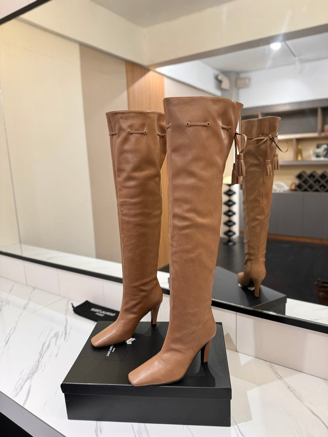 Y L  Woman Boots  High Over Knee 2 Color's