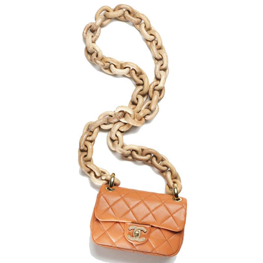 CHL Wood chain Bag  4 Color 's Small  18  cm