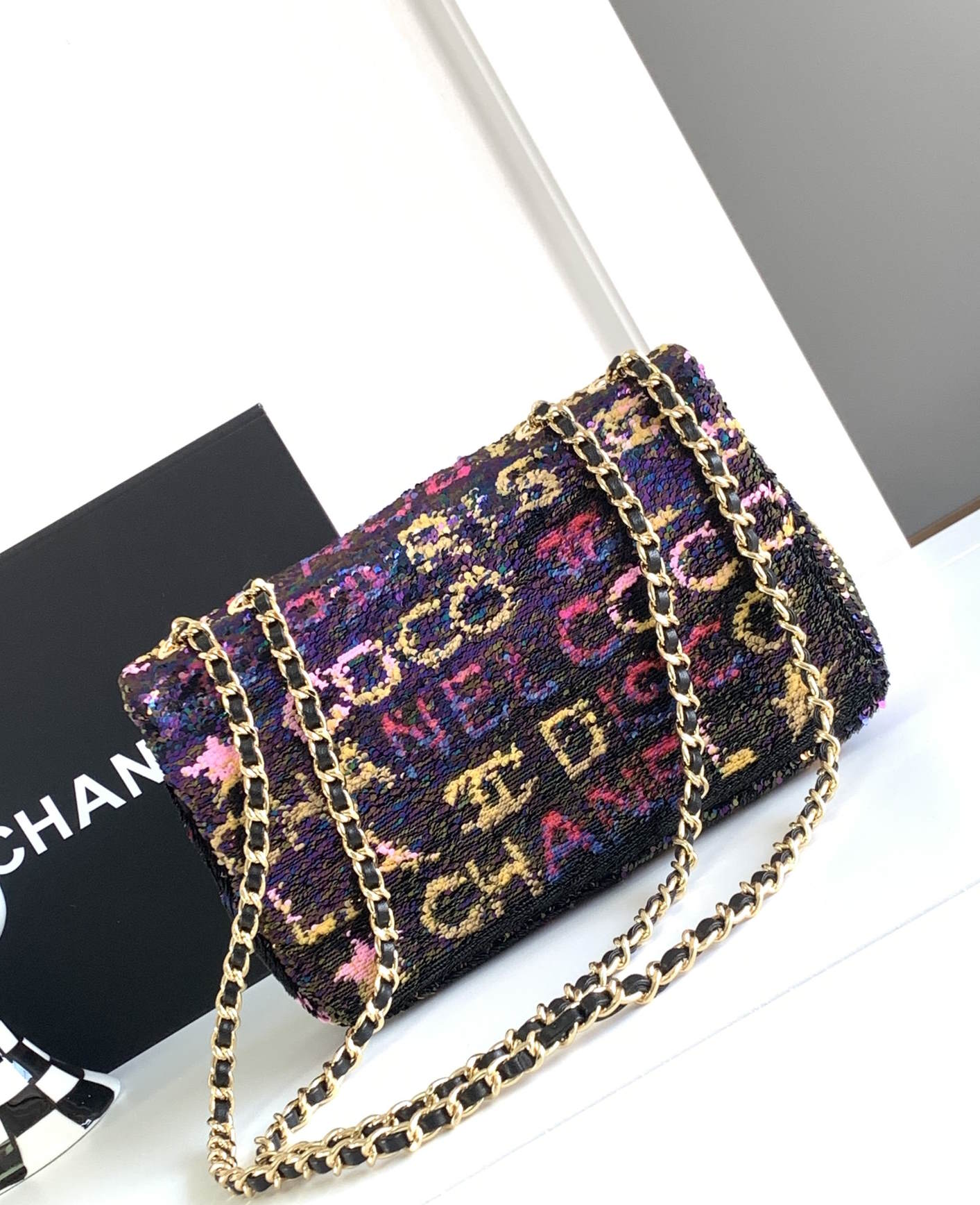 CHL Sequin  Bag  22 cm