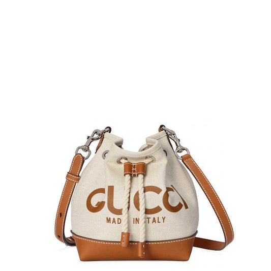 GU Canvas Logo Mini Drawstring Bag 2 Color 's 21 cm