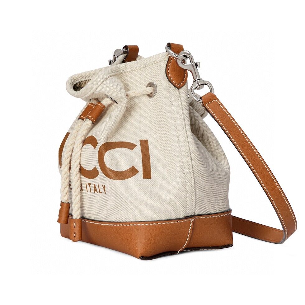 GU Canvas Logo Mini Drawstring Bag 2 Color 's 21 cm