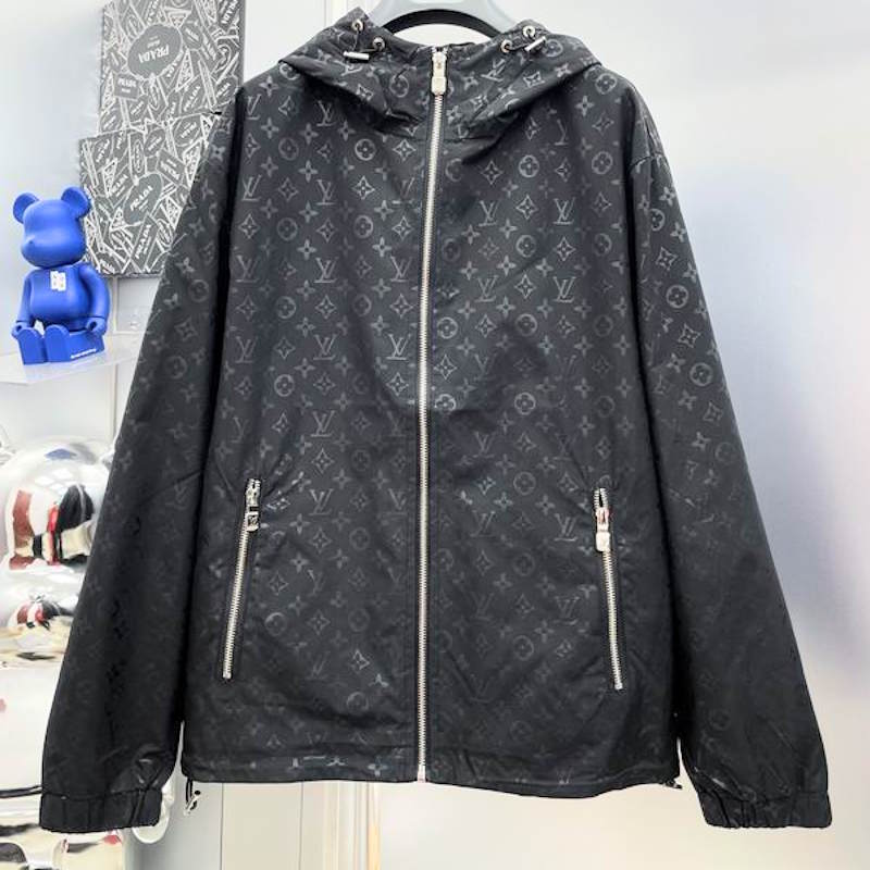 LU Man Jacket Windbreak Hoodie Monogram