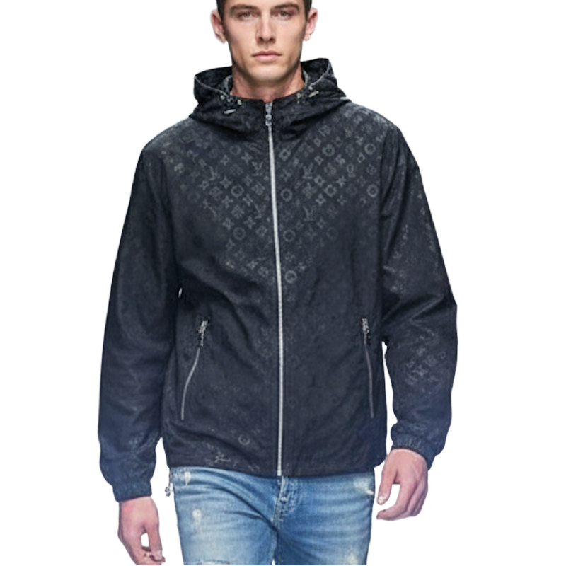 LU Man Jacket Windbreak Hoodie Monogram