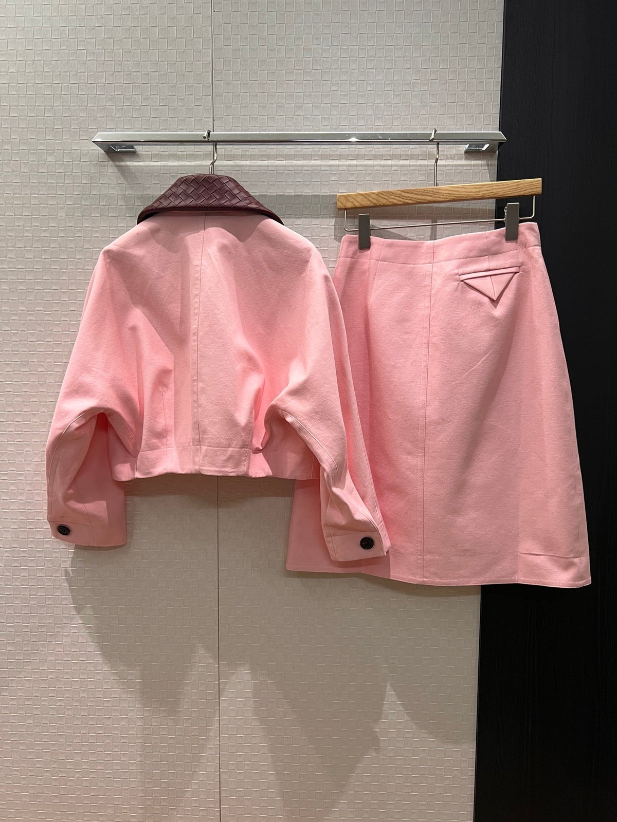 VOT VENET  Jacket skirt set s SQ limited pink