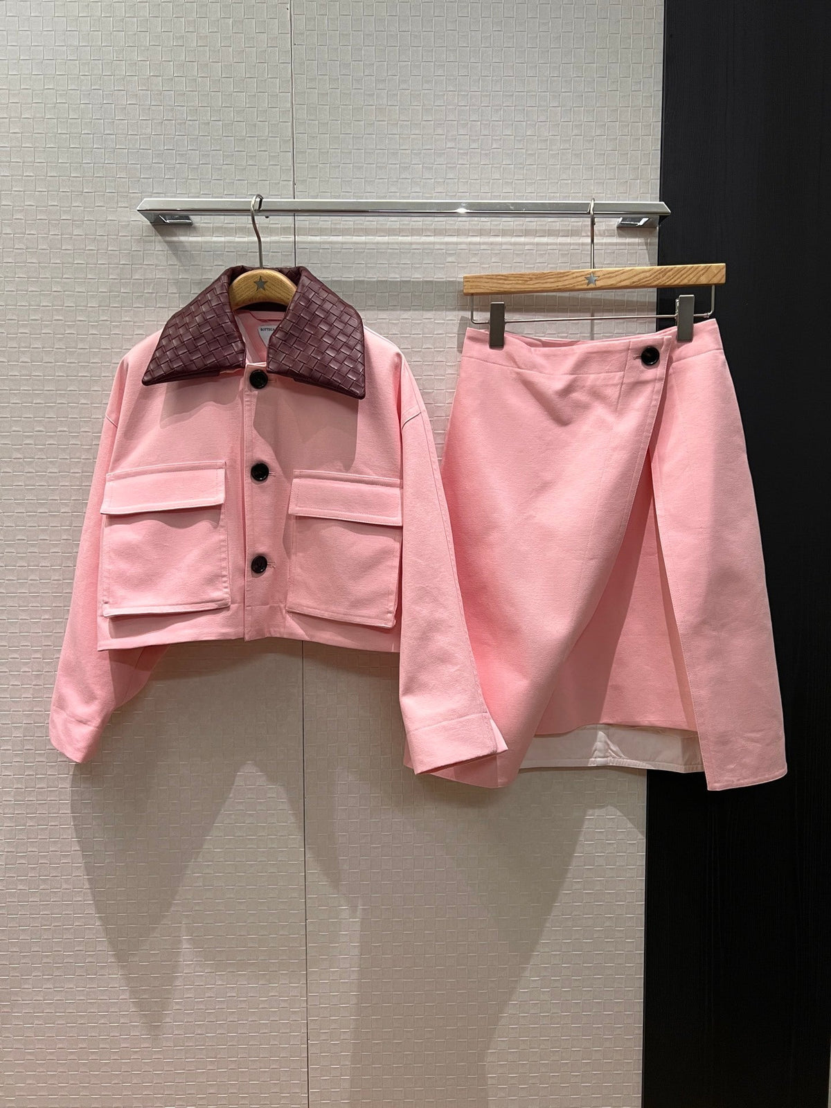VOT VENET  Jacket skirt set s SQ limited pink