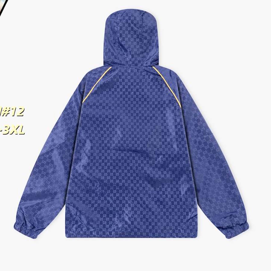 GU Man Jacket Windbreak Hoodie Monogram