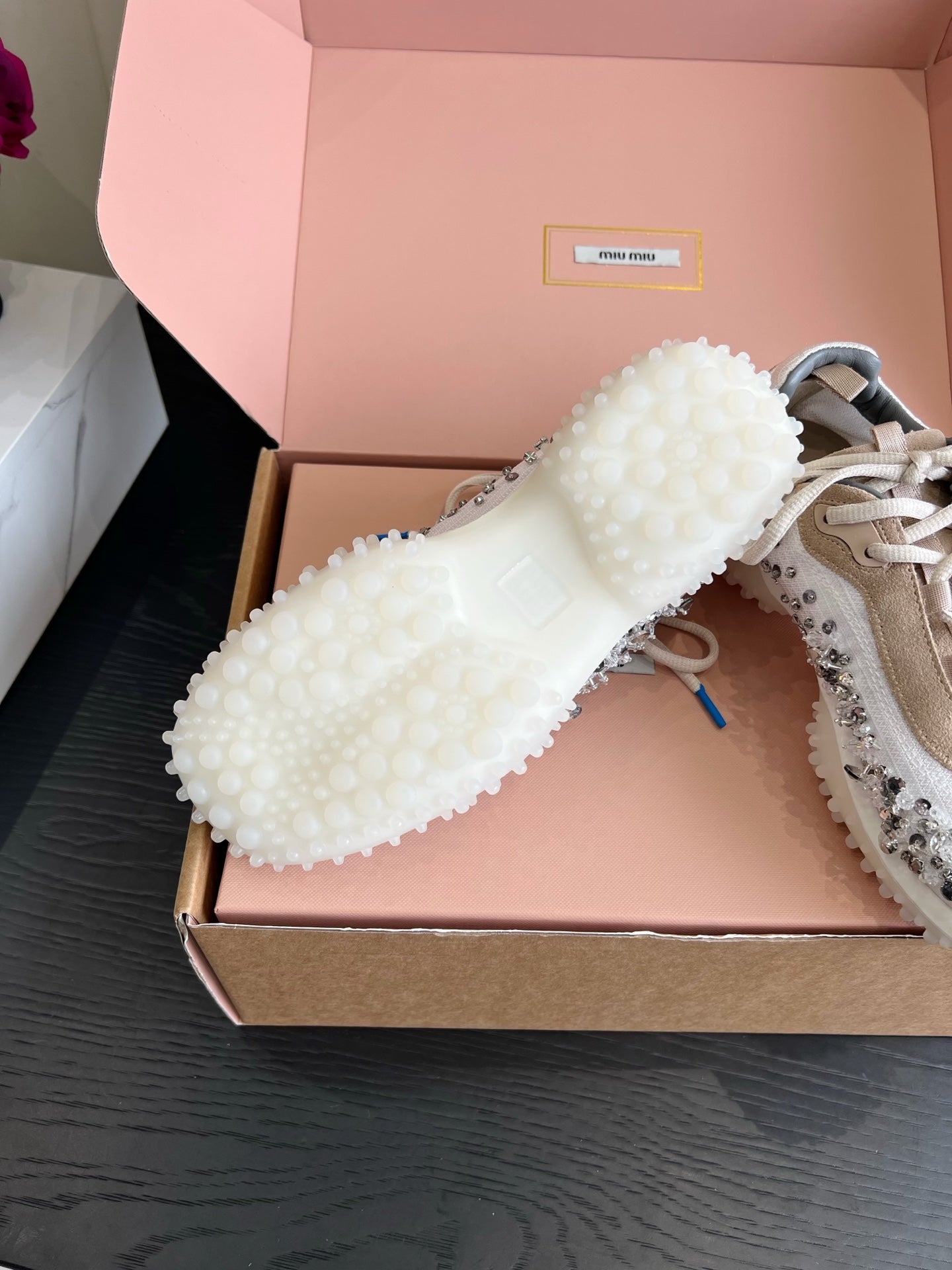 MI MI  Trail Grip Embellished Sneakers Woman