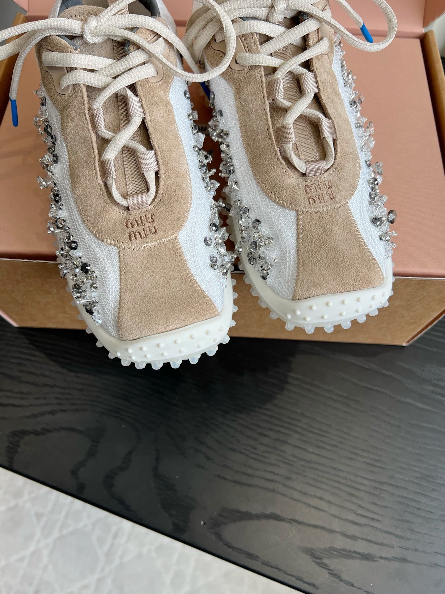 MI MI  Trail Grip Embellished Sneakers Woman
