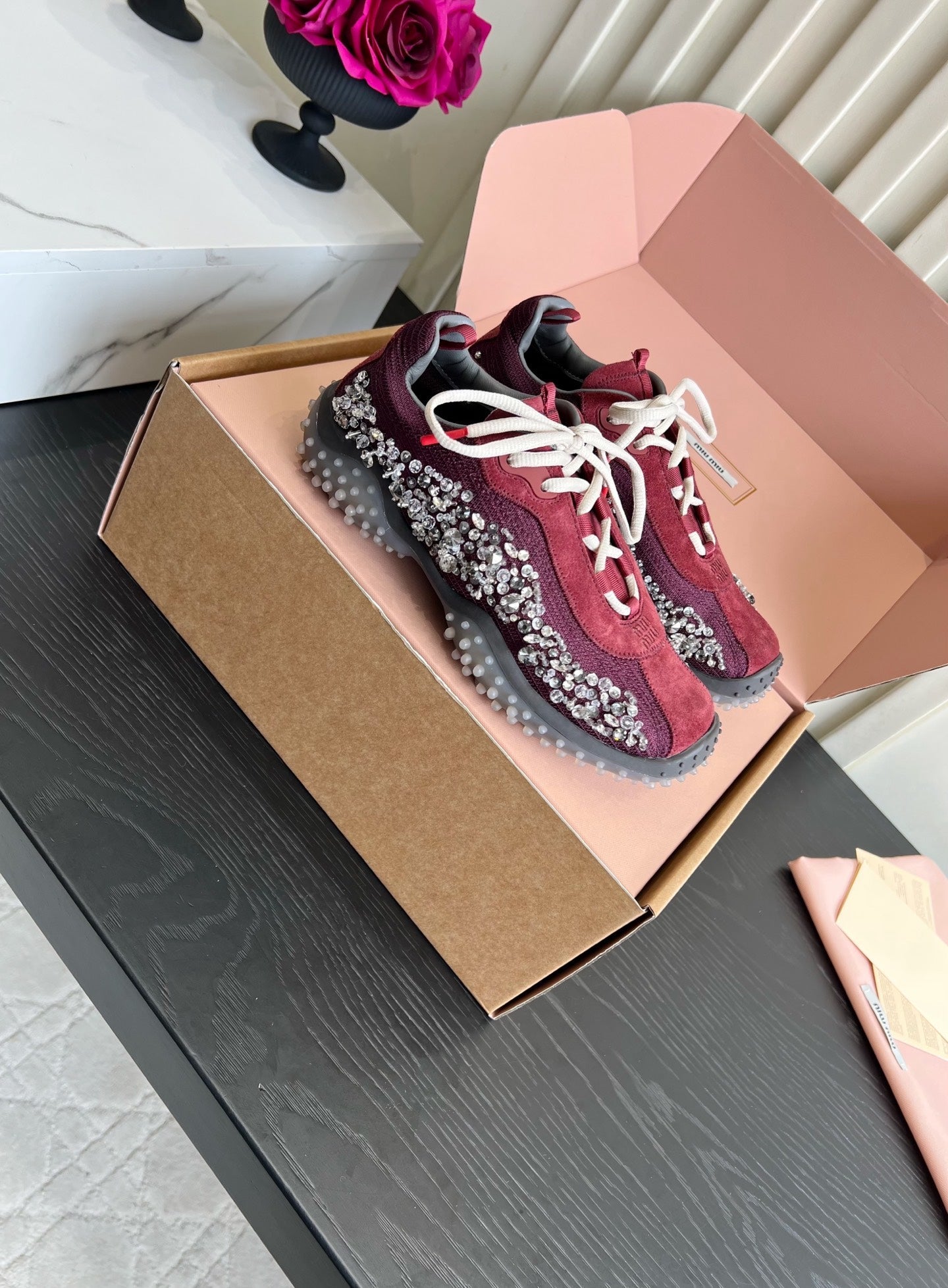 MI MI  Trail Grip Embellished Sneakers Woman