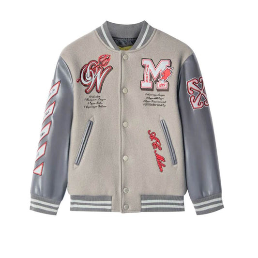 OFF WITE Jacket Baseball Varsity Bomber 2XL