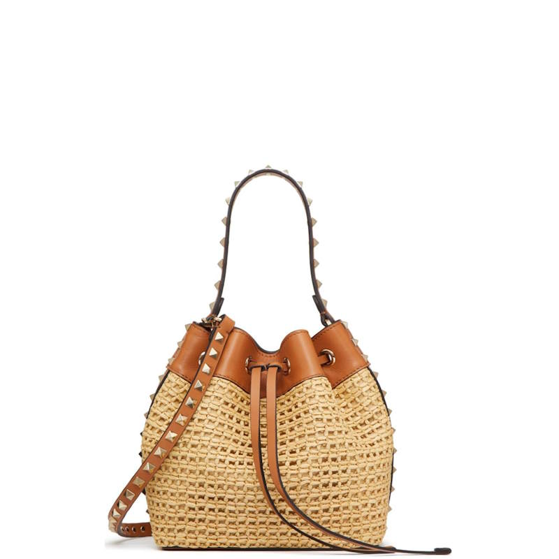 VV  Bag raffia  3 Color's Small 19 cm