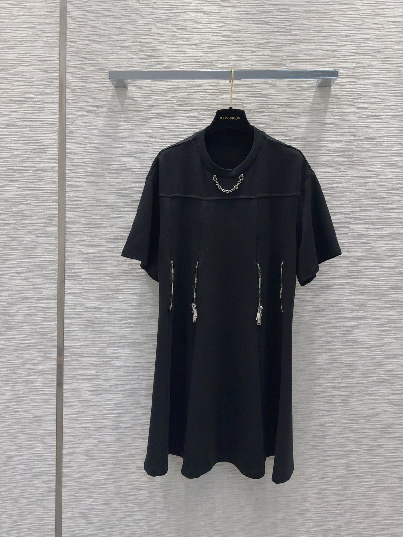 LU Zipper Waist T-Shirt Dress