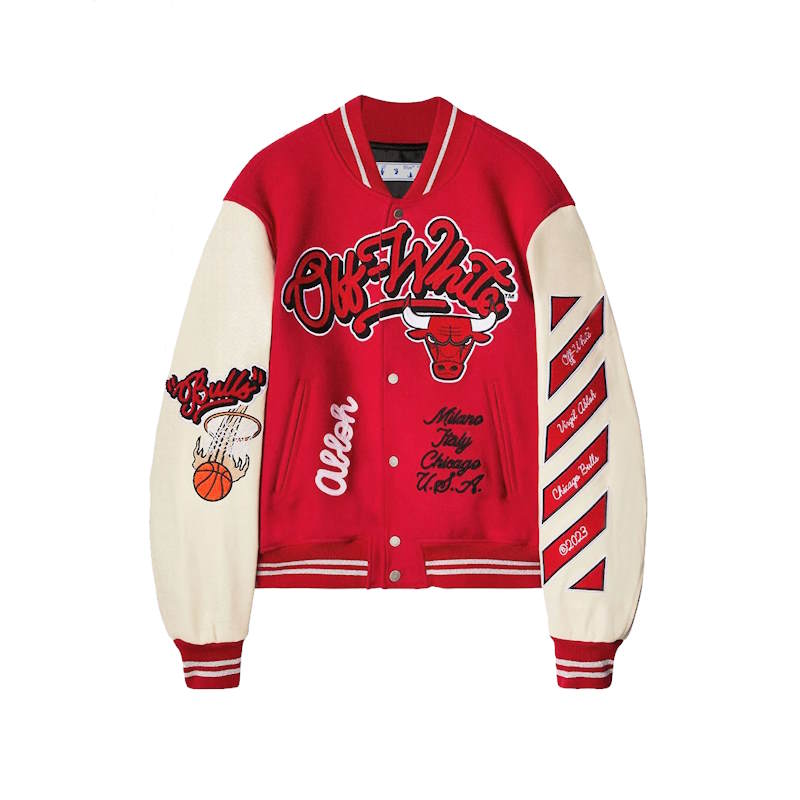 OFF WITE  Jacket Baseball Varsity Bomber 2XL