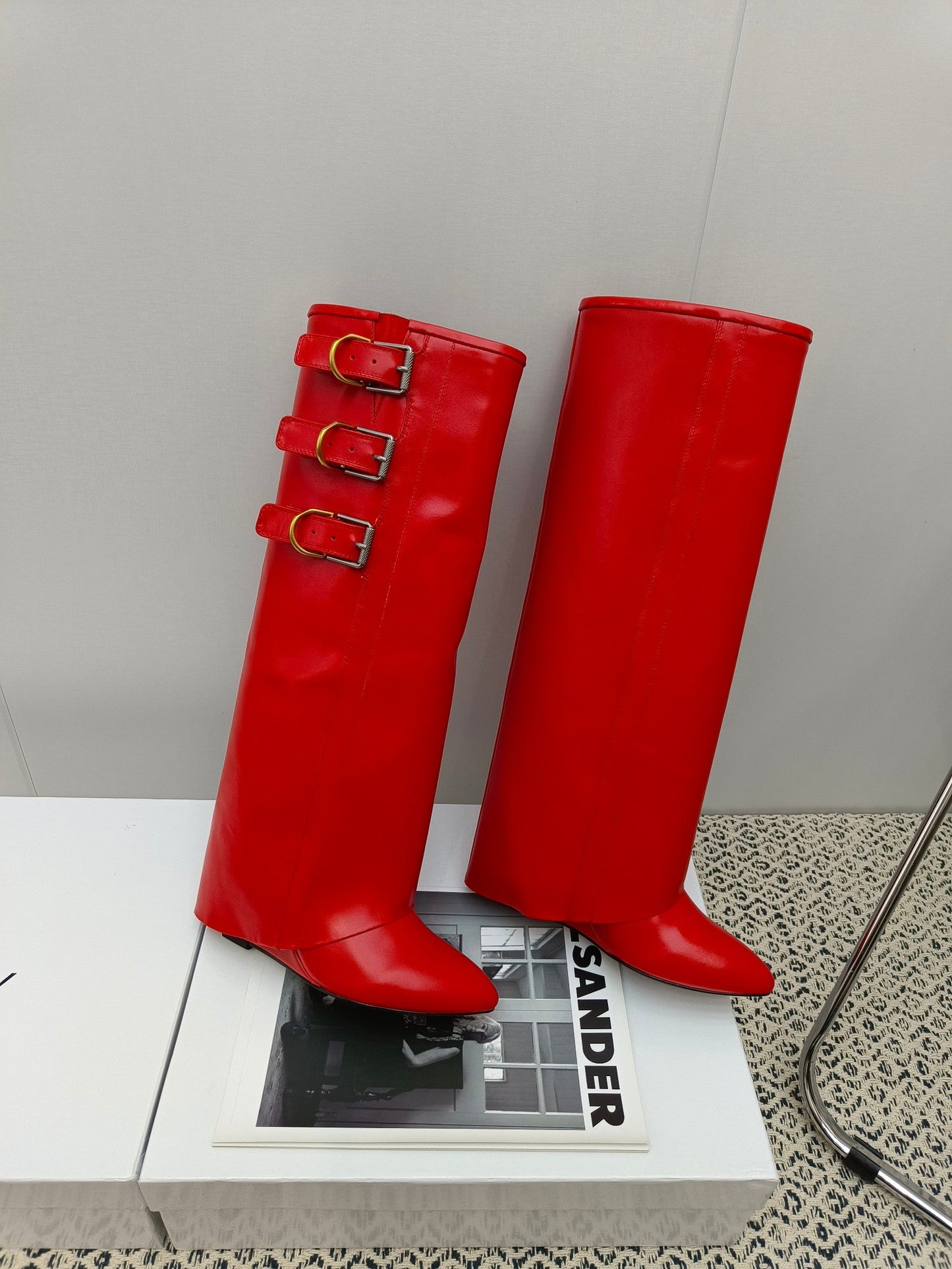 GIVENJY Flat Boots 3 Color's 42 High