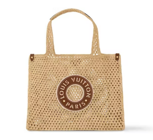 LU  Tote  Bag  Raffia 38 cm