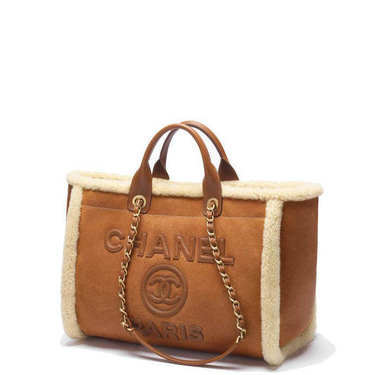 CHL Shearling Tote  Bag  38 Cm