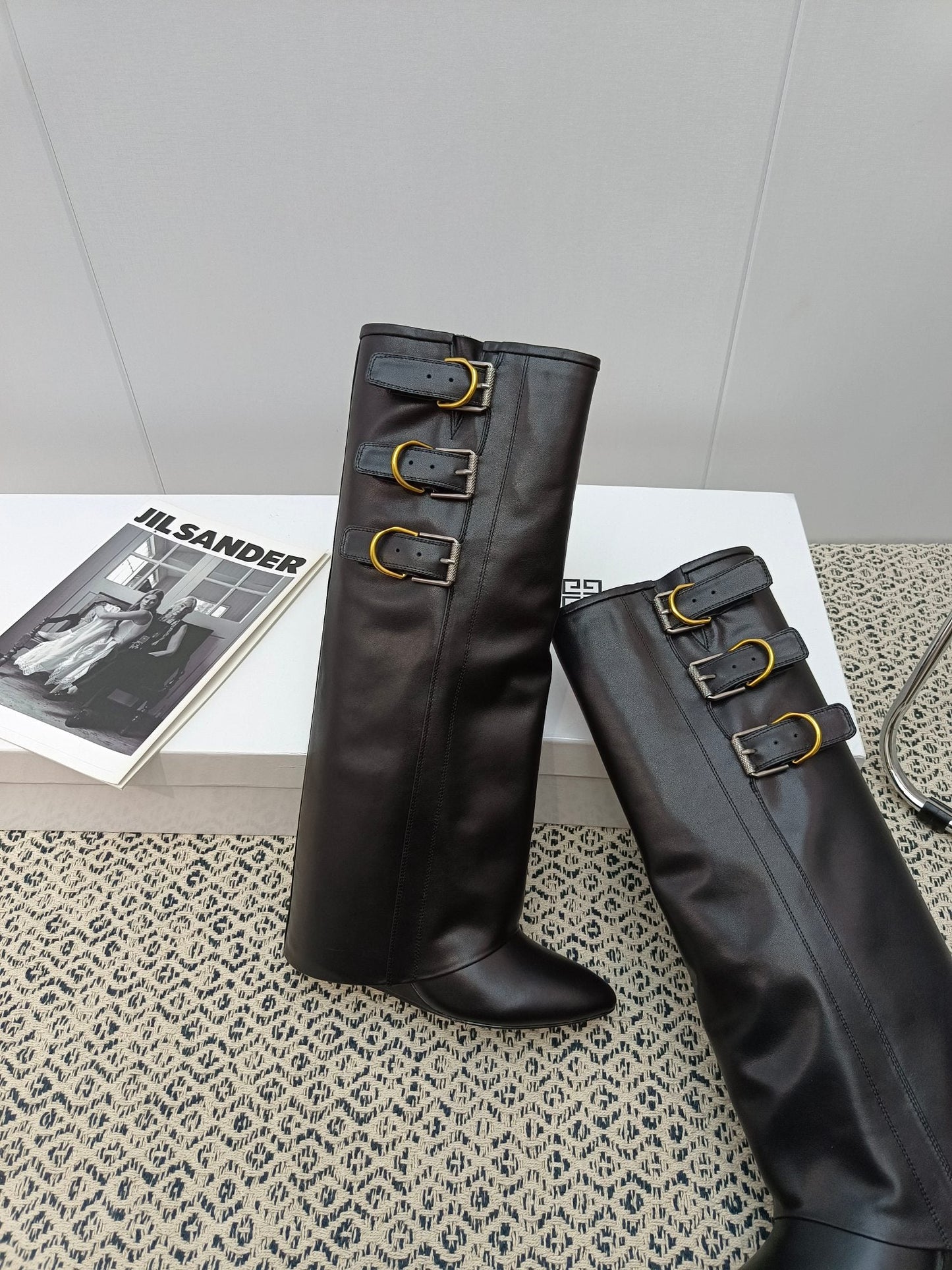 GIVENJY Flat Boots 3 Color's 42 High