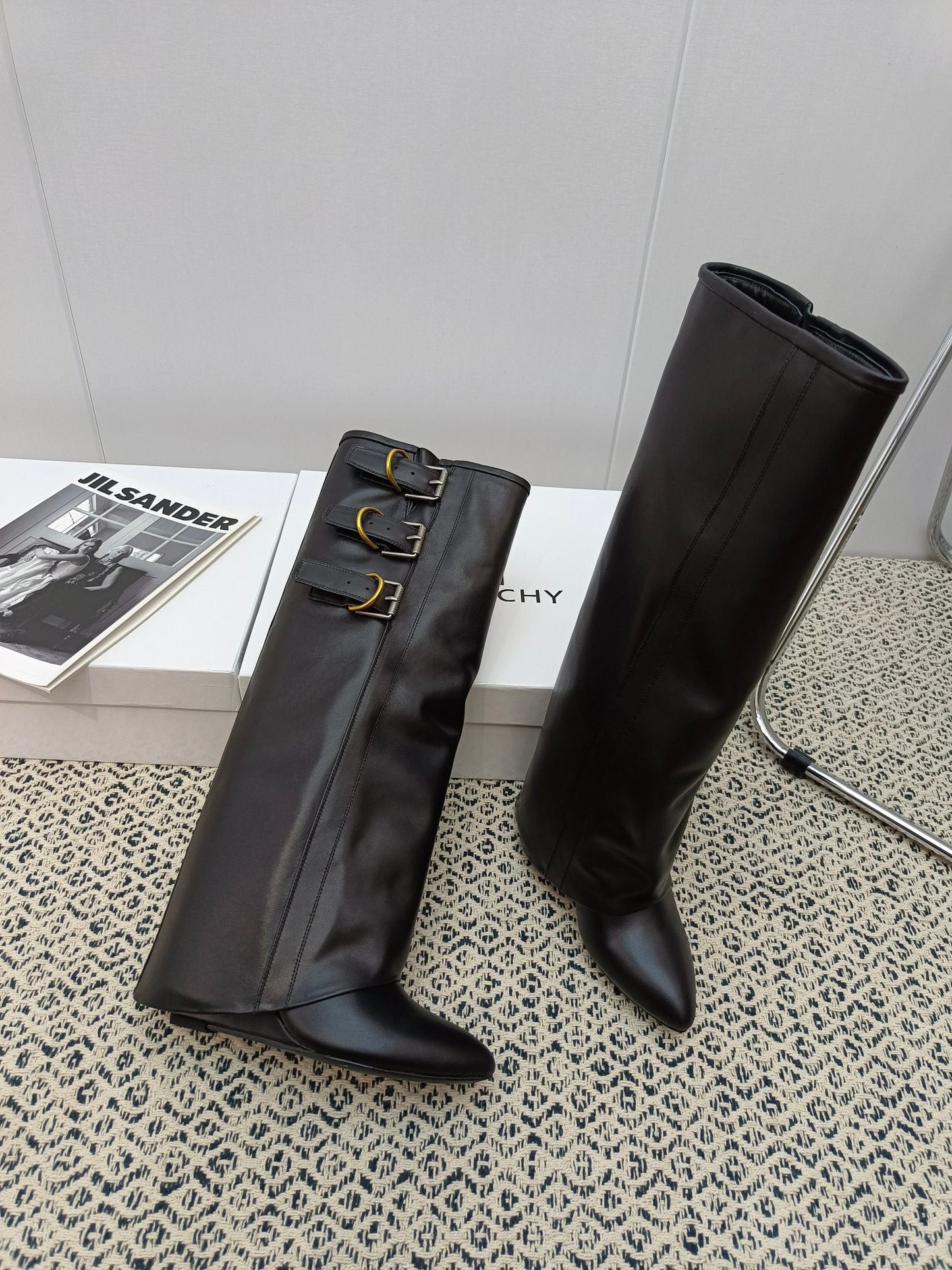 GIVENJY Flat Boots 3 Color's 42 High