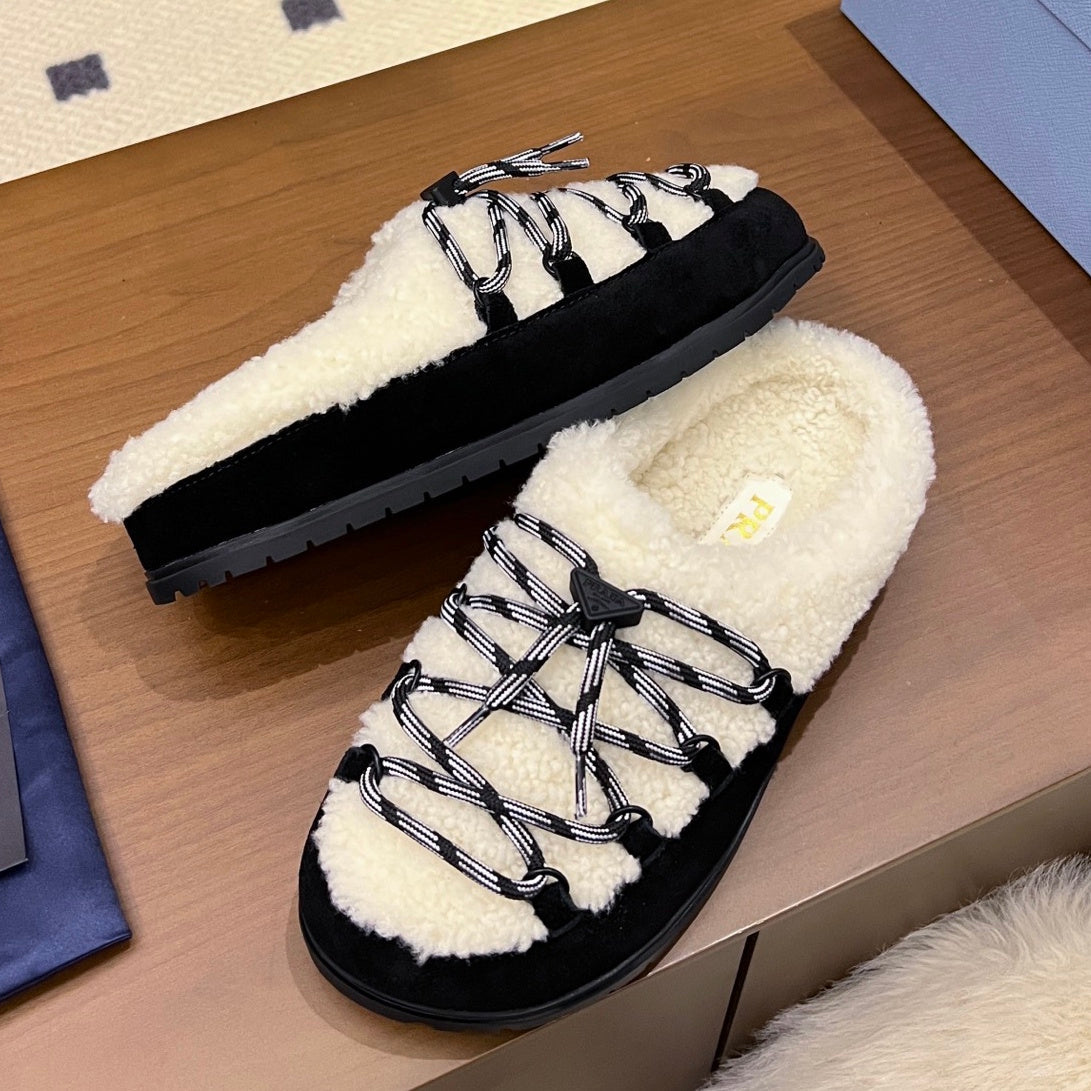 PRD Mule Shearling sandal 3 Color's