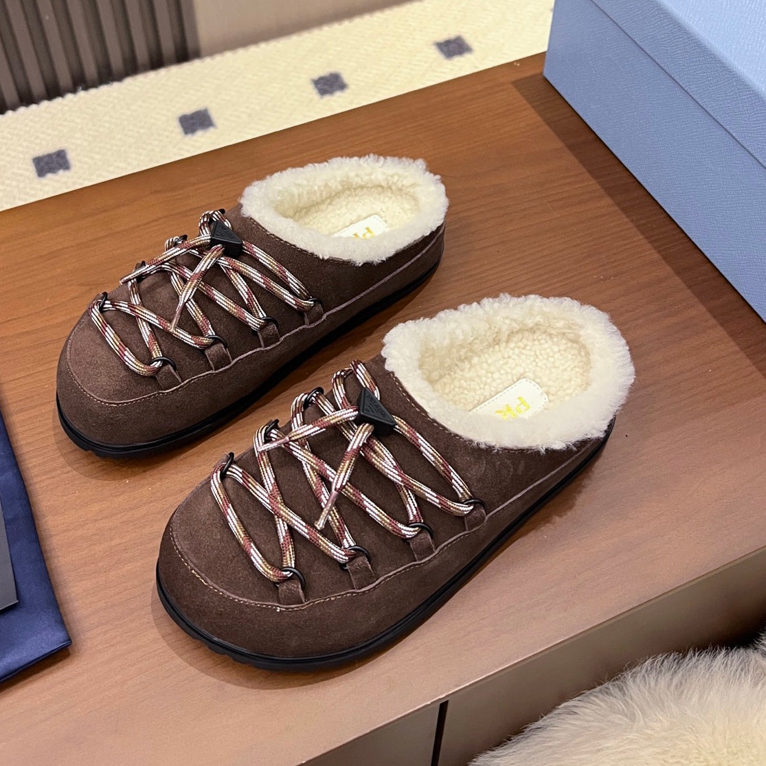 PRD Mule Shearling sandal 3 Color's