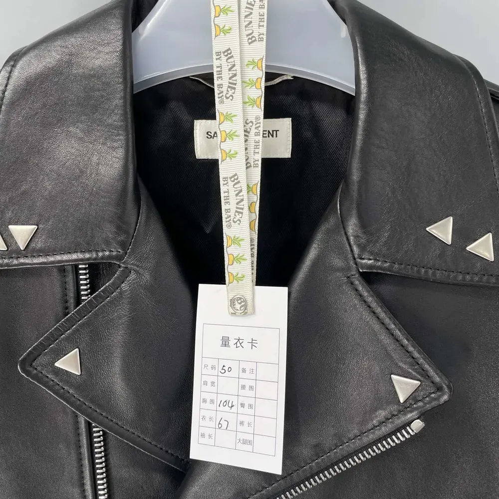Y L Leather Biker jacket  Woman QQ 2 Color's