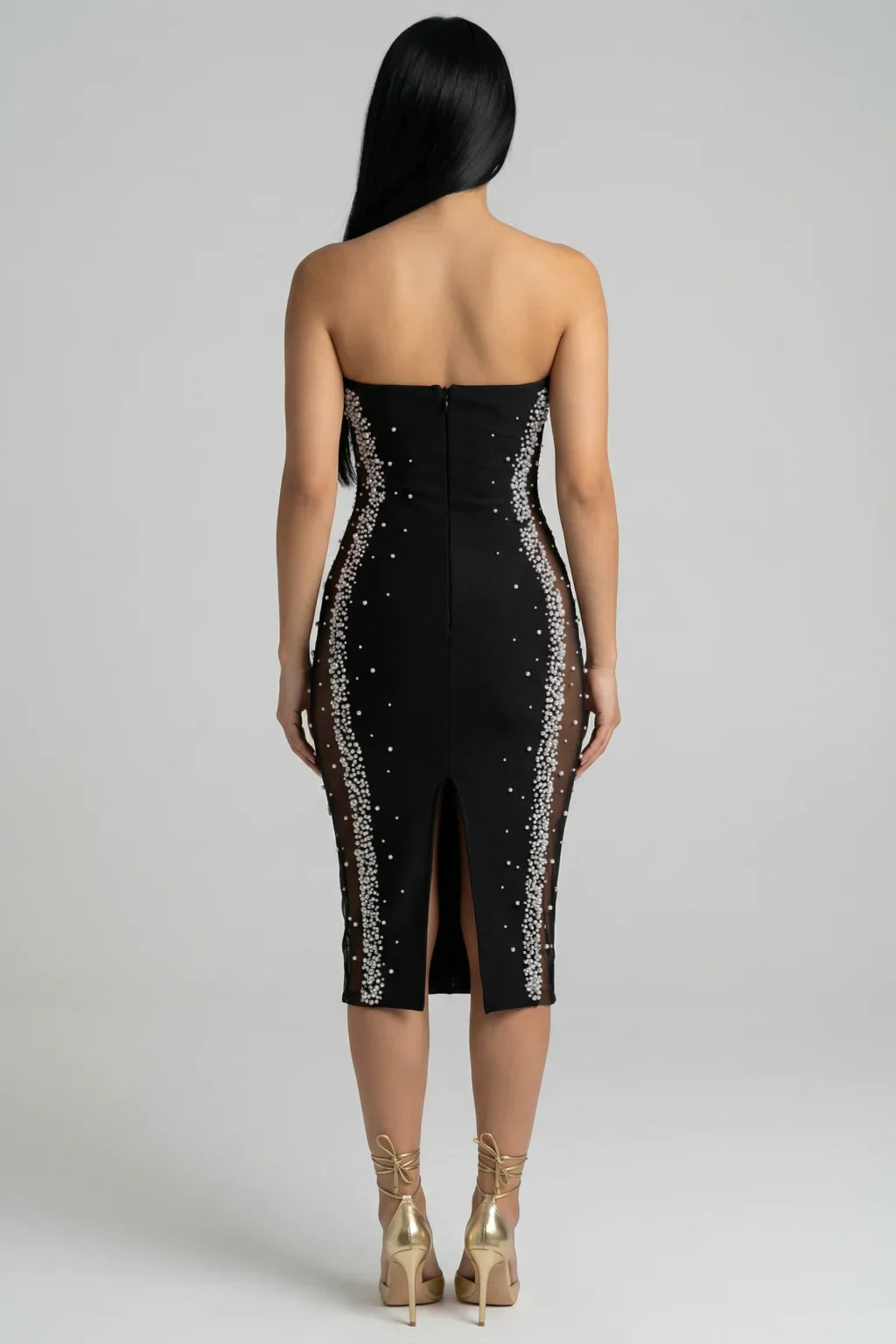 HERVE Party dress Glass beads wedding 2 Color's